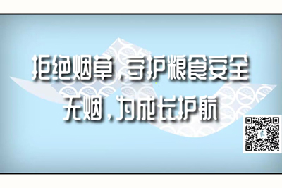 老骚批网站拒绝烟草，守护粮食安全